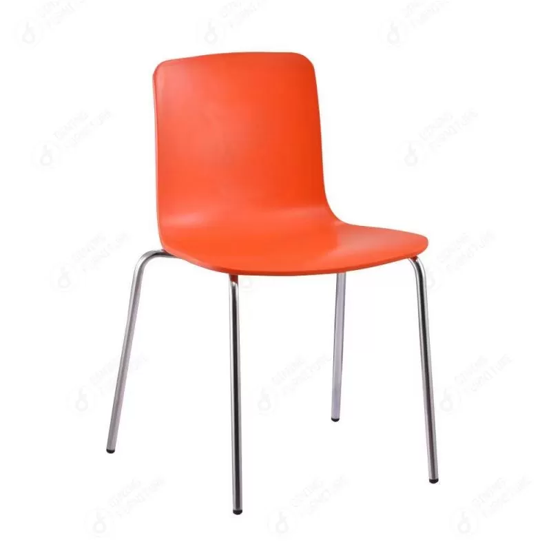 Plastic Seat Dining Chair with Iron Legs DC-P88