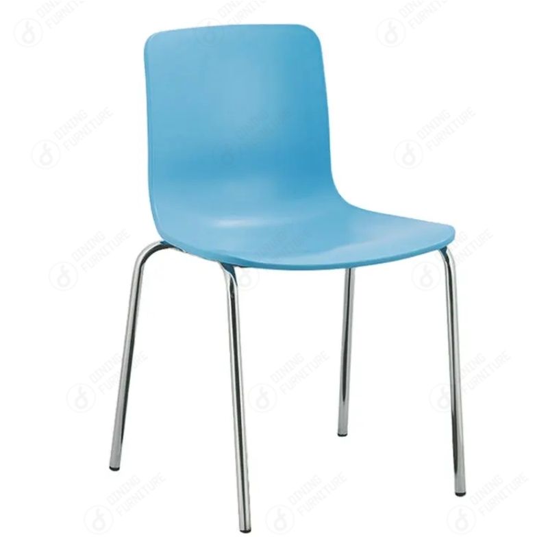 Plastic Seat Dining Chair with Iron Legs DC-P88