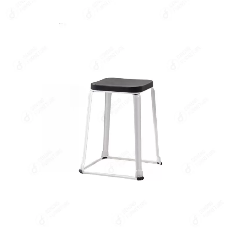 Plastic Seat Iron Leg Stool DC-P95