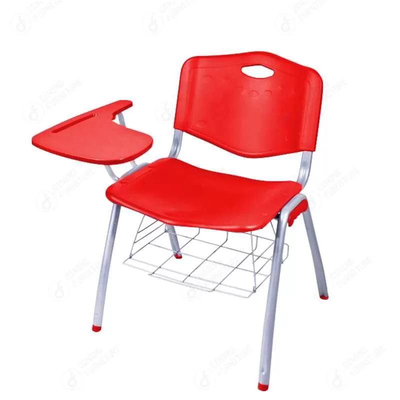 Plastic Folding Chair with Writing Board and Storage Net DC-P89B