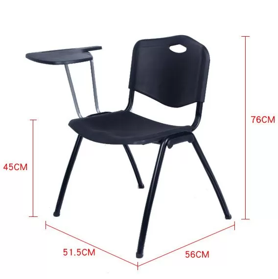 Plastic Folding Chair with Writing Board and Storage Net DC-P89B