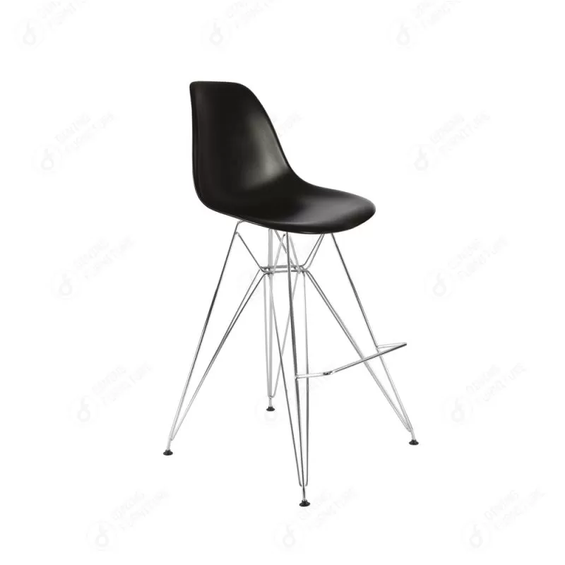 Plastic Bar Chair with Iron Legs DC-P01M