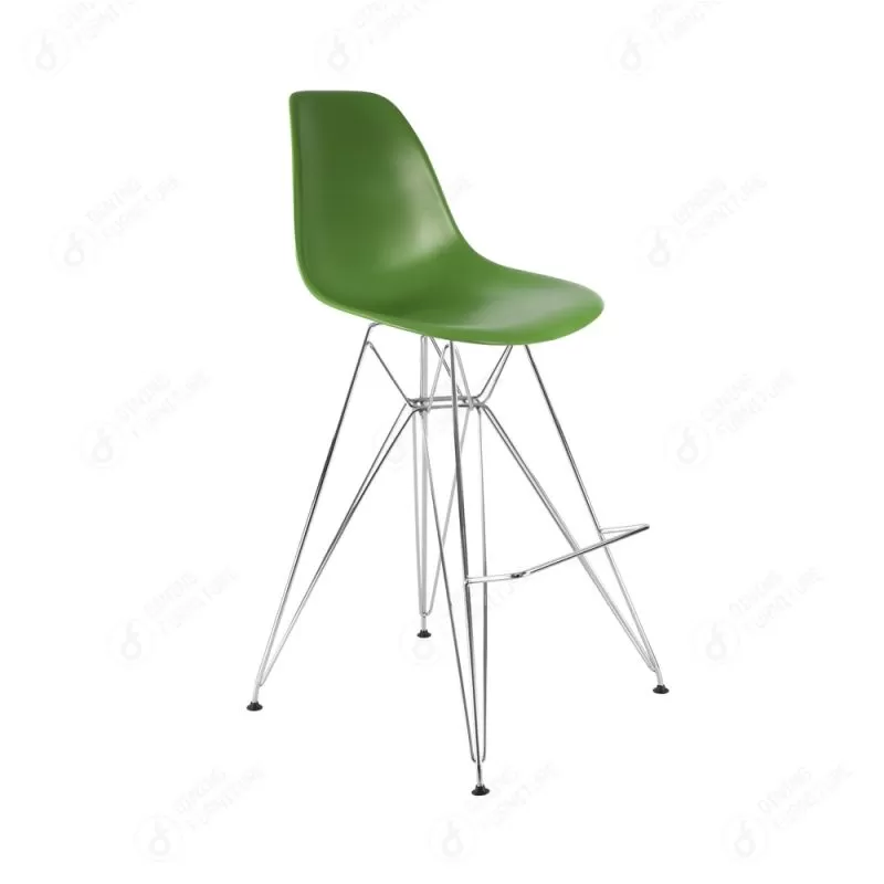 Plastic Bar Chair with Iron Legs DC-P01M