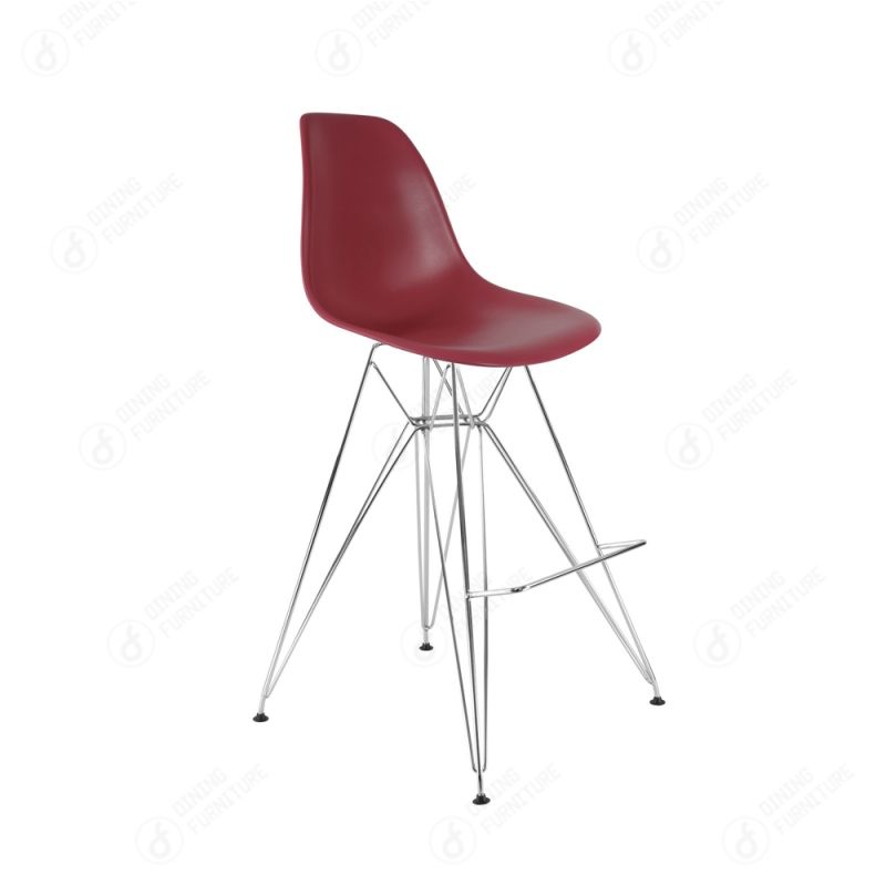 Plastic Bar Chair with Iron Legs DC-P01M