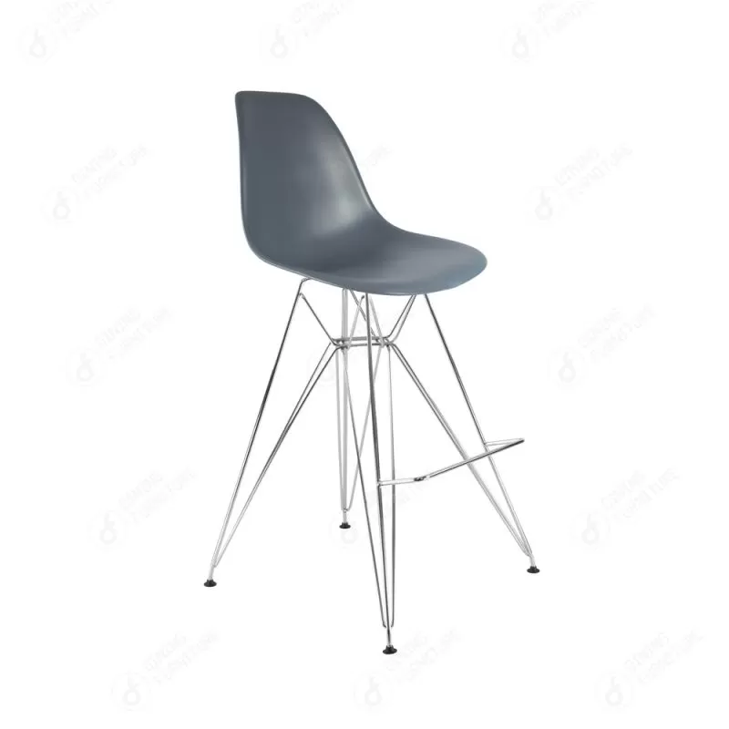 Plastic Bar Chair with Iron Legs DC-P01M