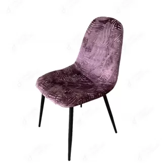 Velvet Dining Chair Black Metal Legs DC-R05A