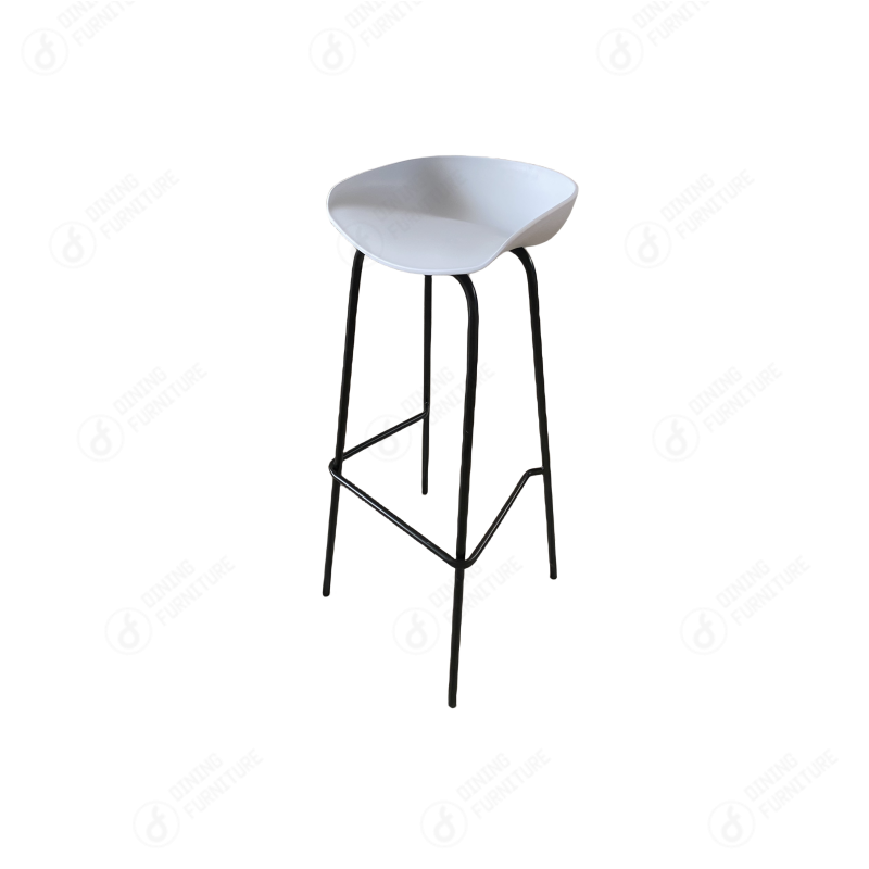 High Speed Rail Leg Bar Chair with Plastic Seat DB-P81B