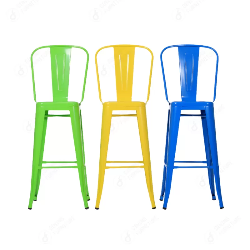 Colored Iron High Stool Bar Chair DB-M02