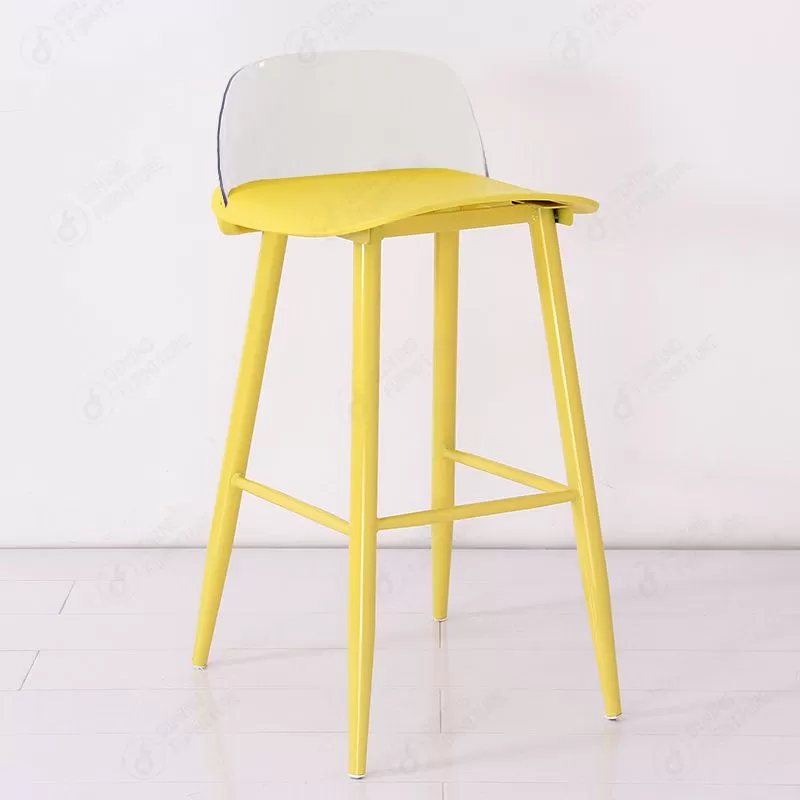 Transparent Backrest Square PP Bar Chair DB-P80P