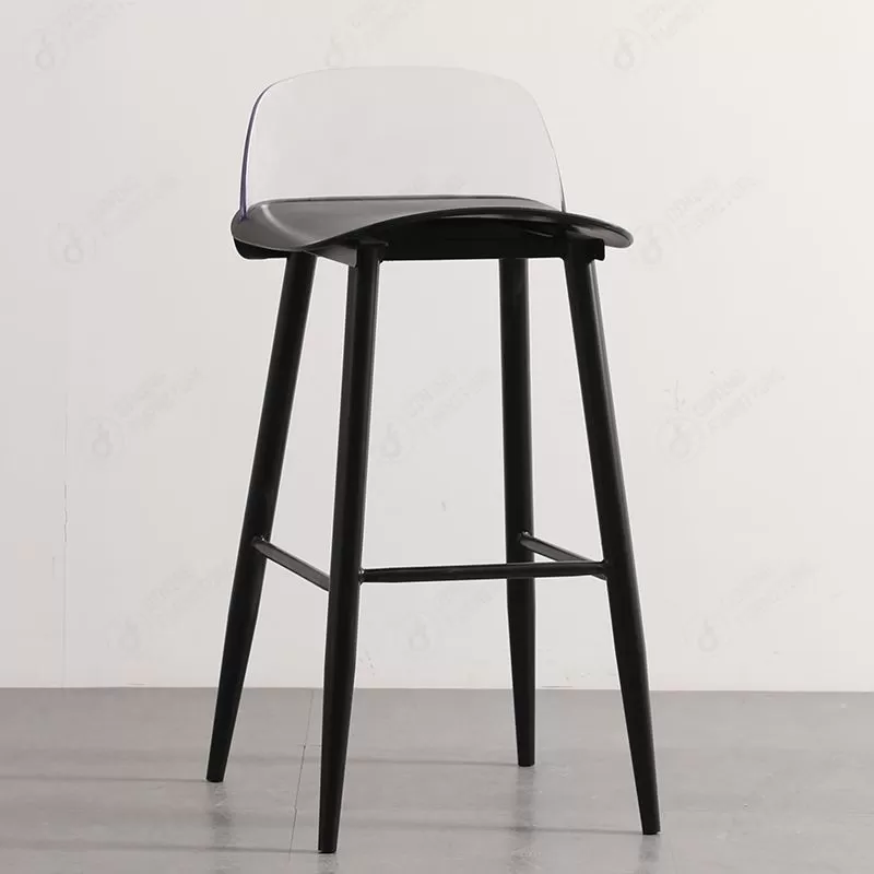 Transparent Backrest Square PP Bar Chair DB-P80P