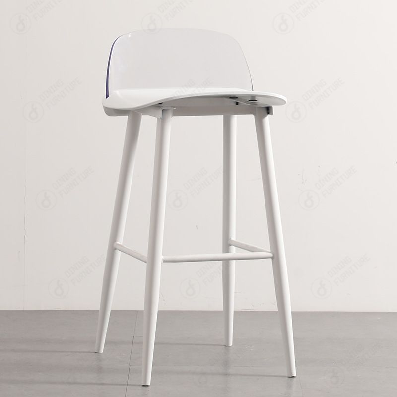 Transparent Backrest Square PP Bar Chair DB-P80P