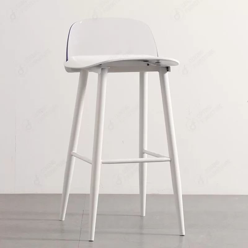 Transparent Backrest Square PP Bar Chair DB-P80P