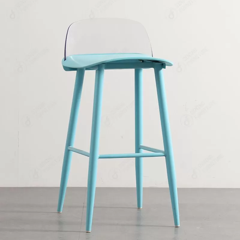 Transparent Backrest Square PP Bar Chair DB-P80P