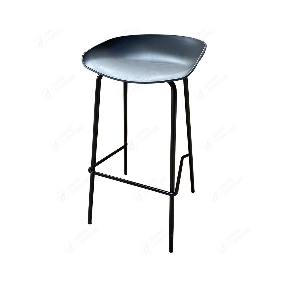 Counter Height Stool Chairs Metal Frame and Colourful Seat DB-P81