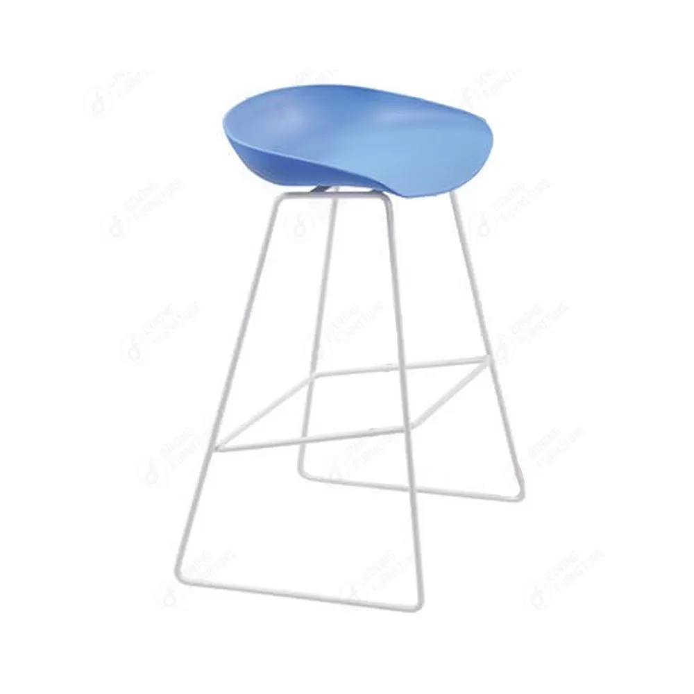 Counter Height Stool Chairs Metal Frame and Colourful Seat DB-P81