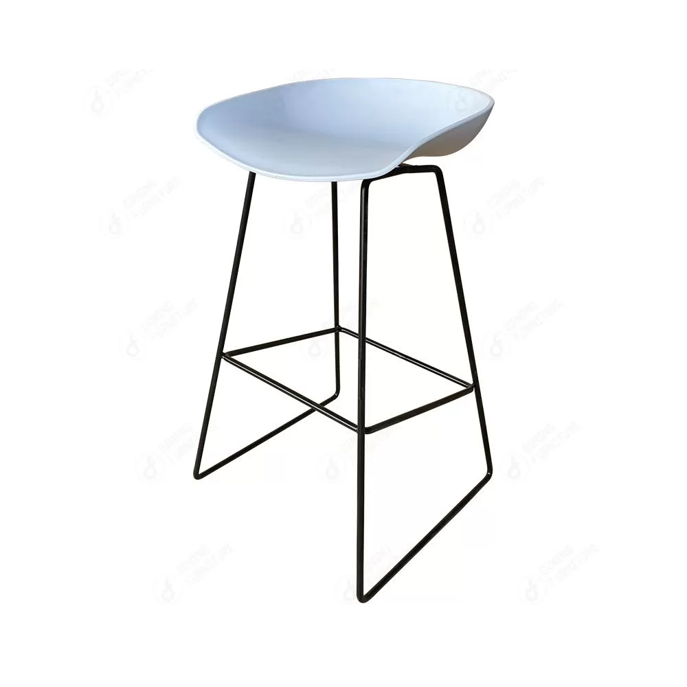 Counter Height Stool Chairs Metal Frame and Colourful Seat DB-P81