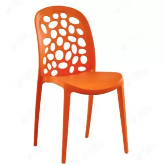 All Plastic Dining Chair with Backrest DC-N05