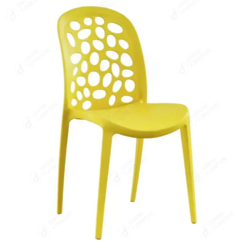 All Plastic Dining Chair with Backrest DC-N05