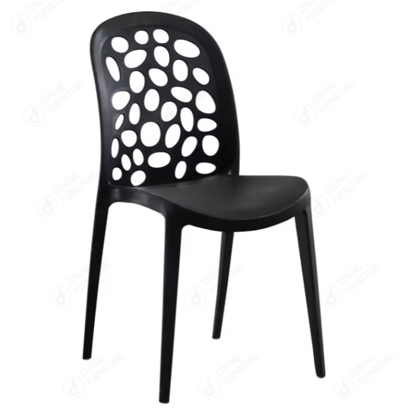 All Plastic Dining Chair with Backrest DC-N05