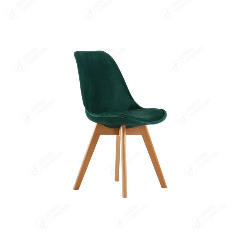 Fabric Wooden Leg Dining Chair DC-F03