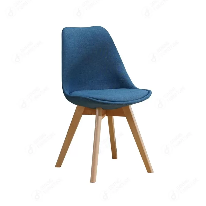 Fabric Wooden Leg Dining Chair DC-F03