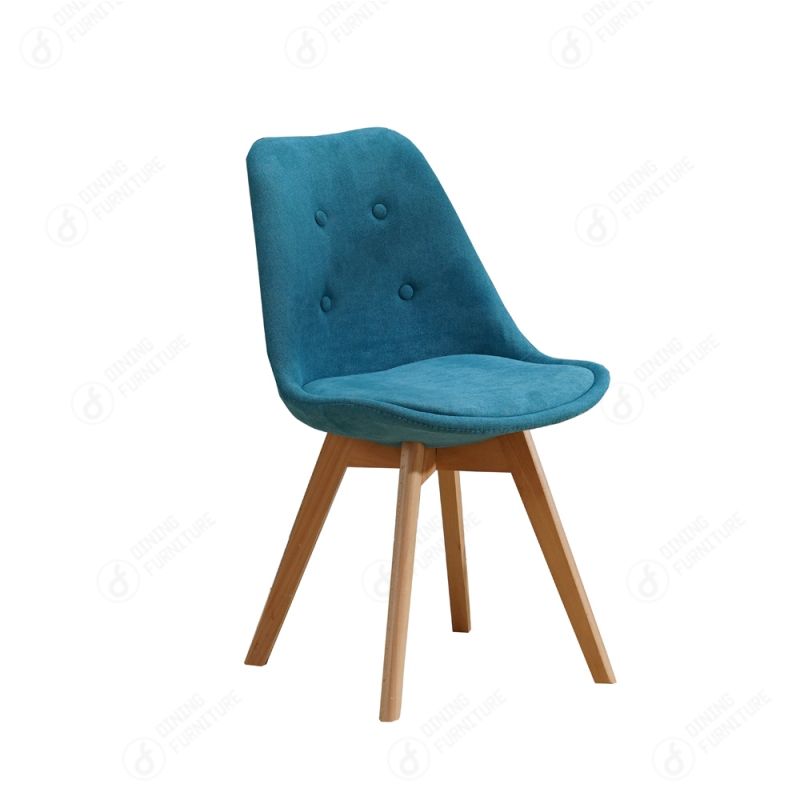 Fabric Wooden Leg Dining Chair DC-F03