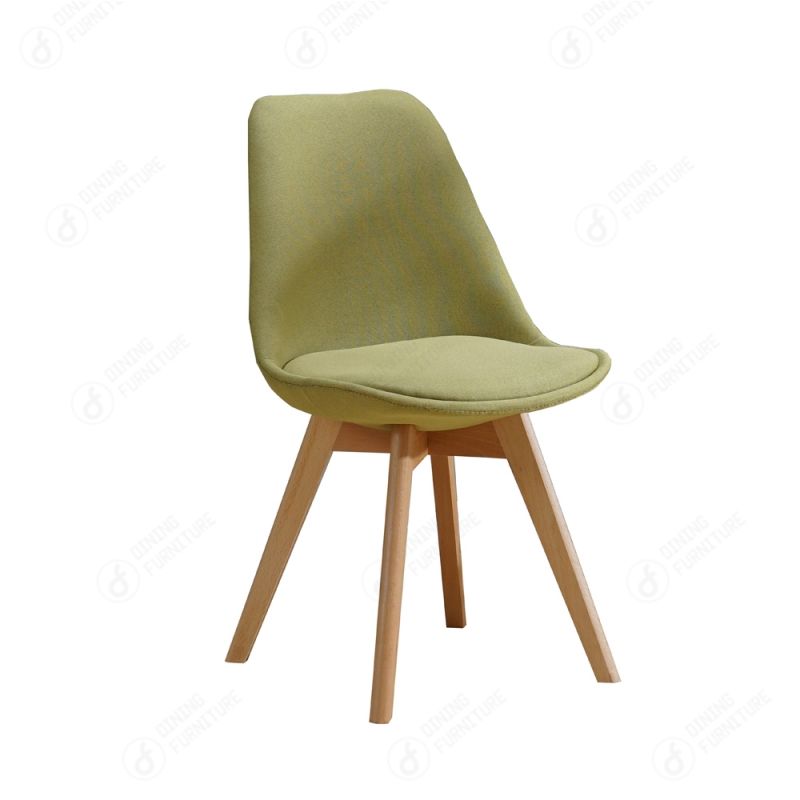 Fabric Wooden Leg Dining Chair DC-F03