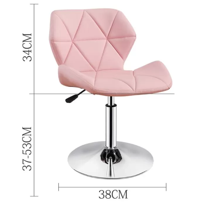 Swivel PU High Stool with Backrest for Home DC-U62S