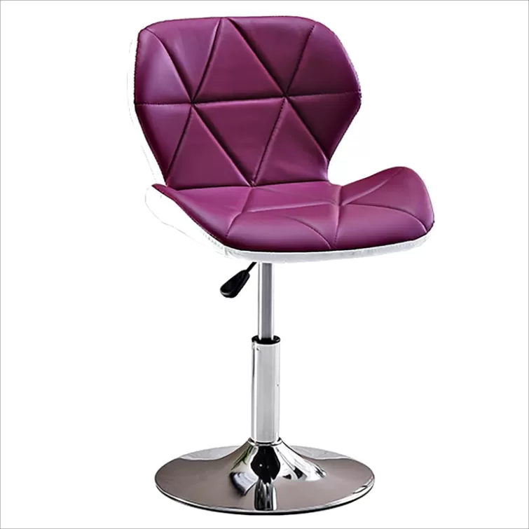 Swivel PU High Stool with Backrest for Home DC-U62S