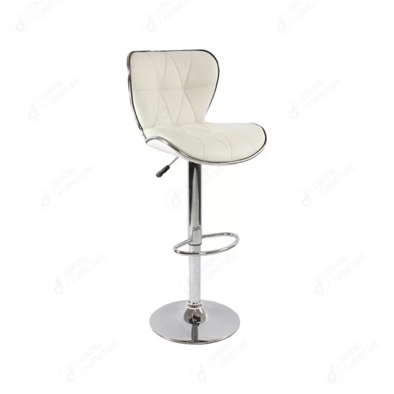 Leather Swivel Bar Chair with Disc Base DB-U62S