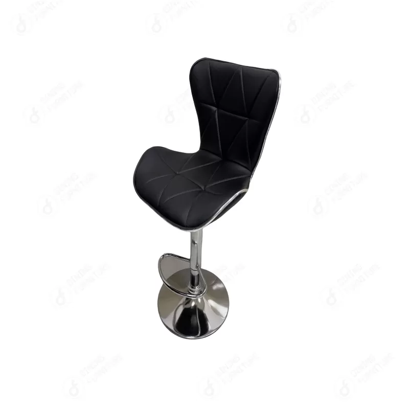 Leather Swivel Bar Chair with Disc Base DB-U62S