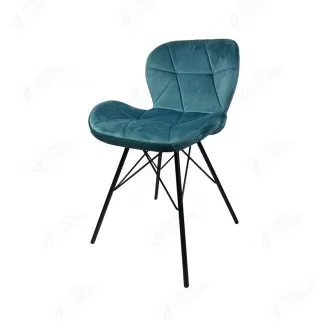 Fabric Radar Dining Chair with Metal Fixed Legs DC-F06H