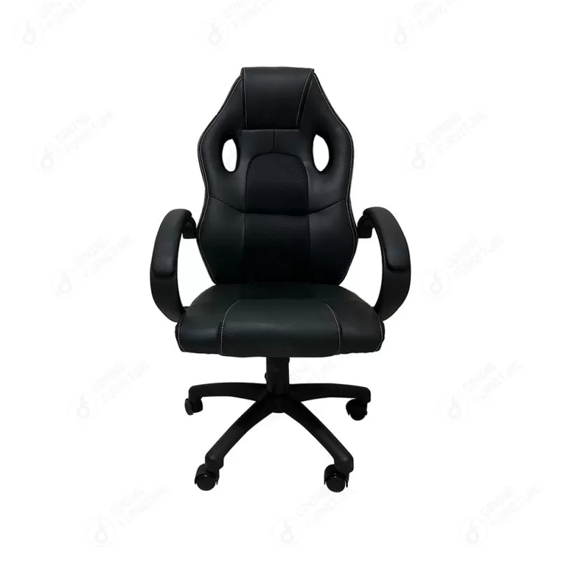 Black Swivel Leather Gaming Chair DC-G02