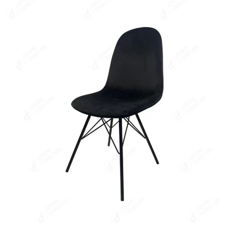 Multicolor Velvet Metal Leg Dining Chair DC-R05H