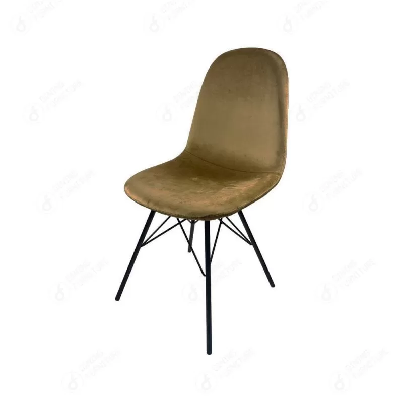 Multicolor Velvet Metal Leg Dining Chair DC-R05H