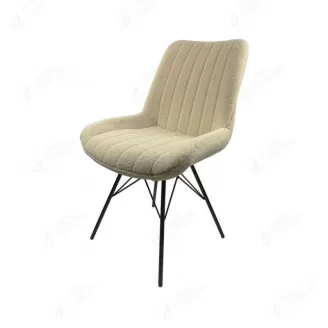 Iron Leg Velvet Living Room Dining Chair DC-R08H