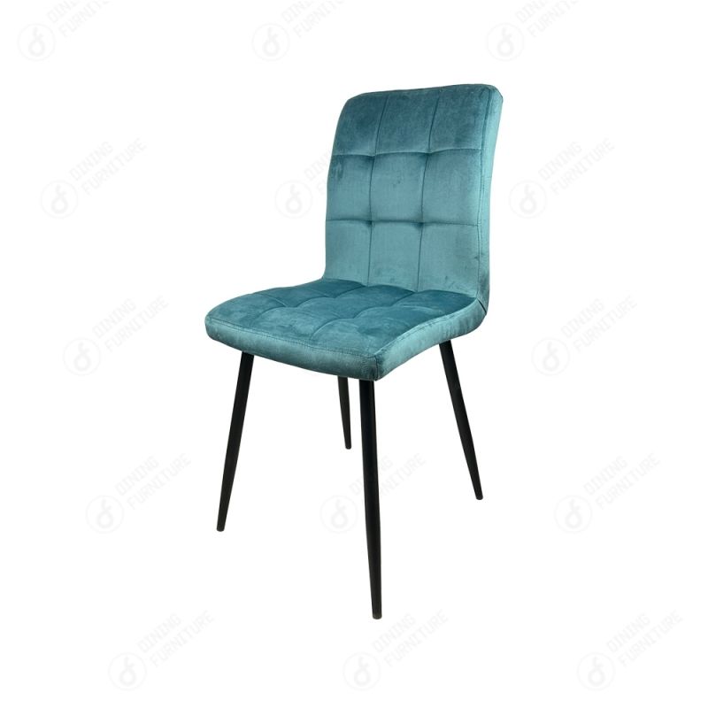 Multicolor Velvet Iron Leg Living Room Chair DC-R15A