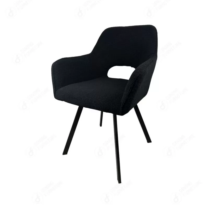 Velvet Iron Leg Armchair DC-R34B