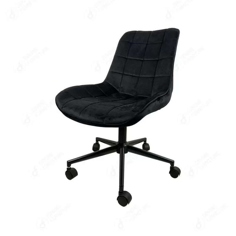 Velvet Dining Chair with Swivel Wheel DC-R08F