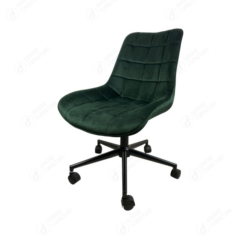 Velvet Dining Chair with Swivel Wheel DC-R08F