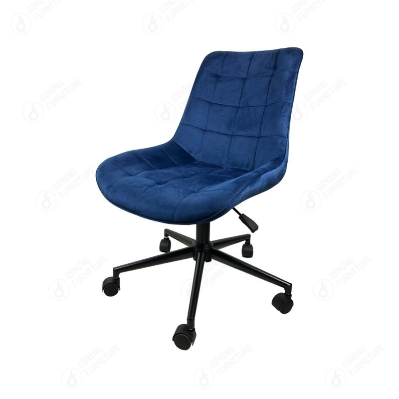 Velvet Dining Chair with Swivel Wheel DC-R08F