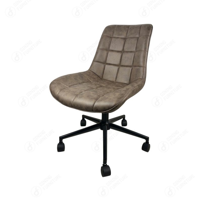 Velvet Dining Chair with Swivel Wheel DC-R08F