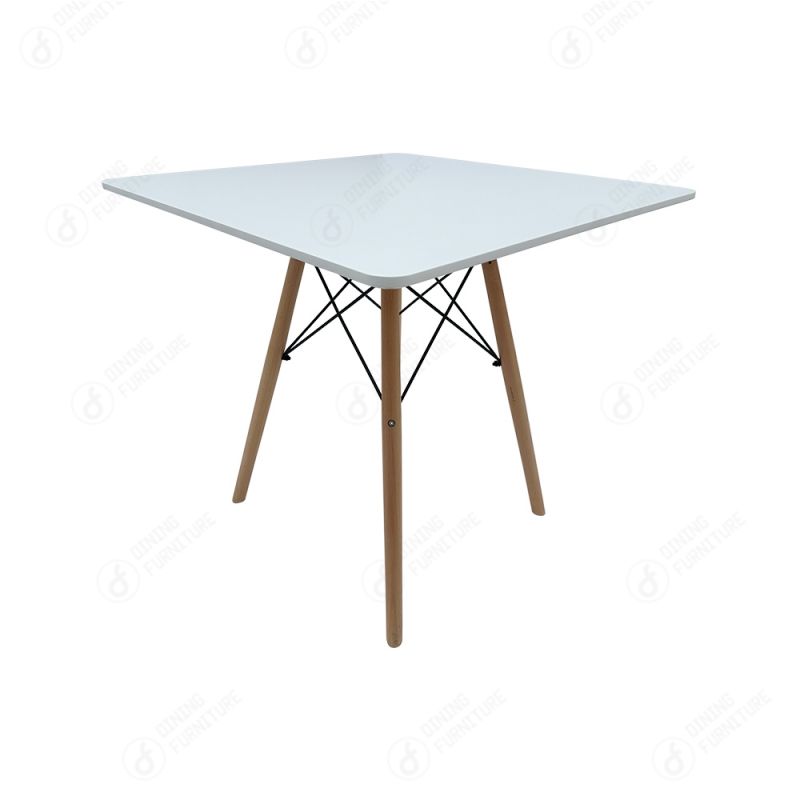 MDF Dining Table with Wooden Legs DT-M01F