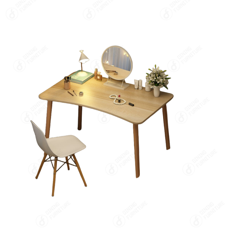 MDF Computer Table with Solid Wood Legs DT-M64
