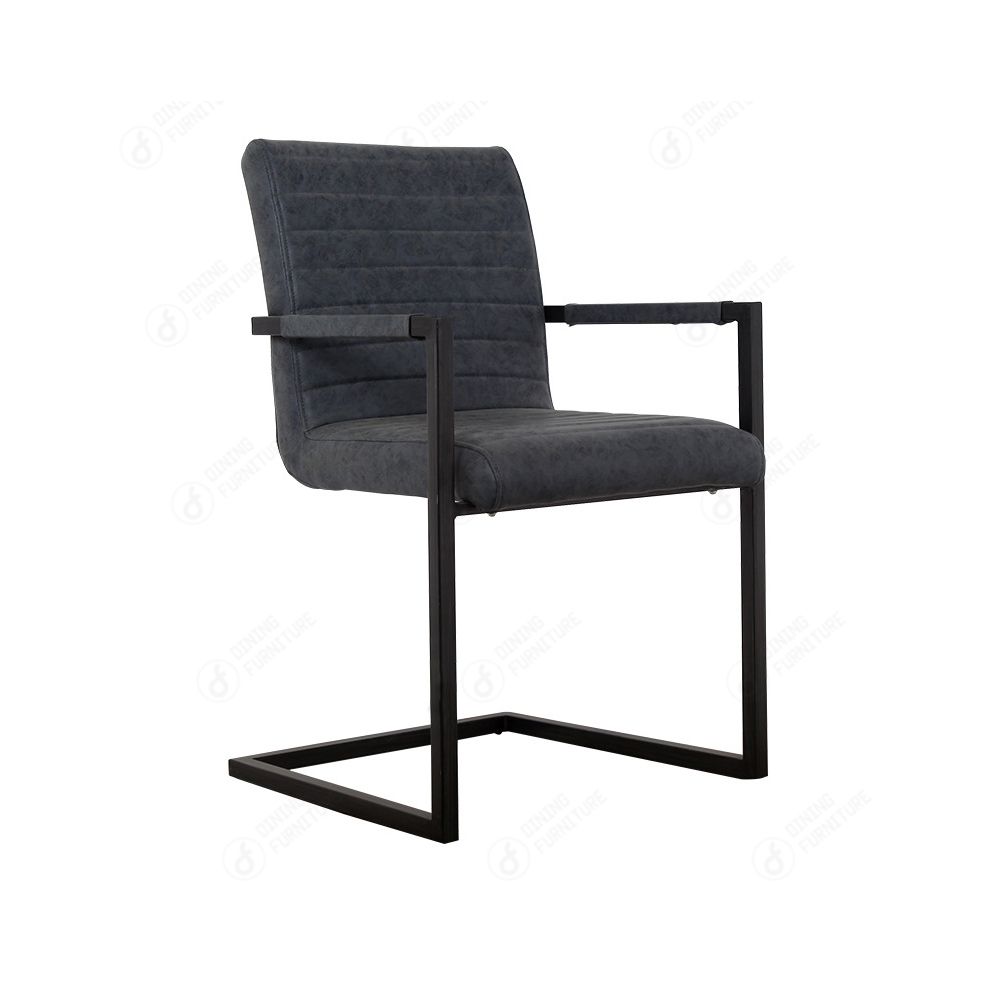 Metal Frame Leather Armchair DC-U25