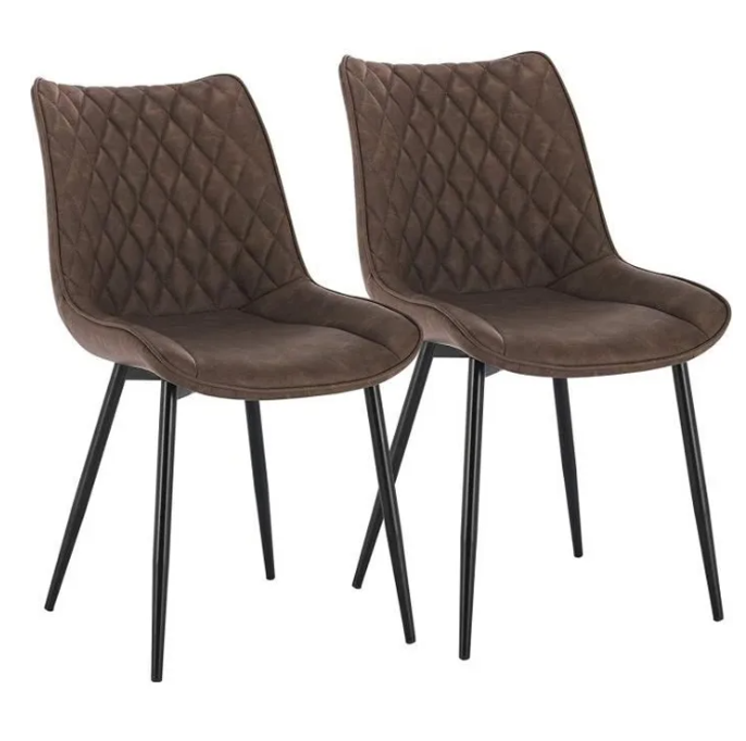 Metal Legs Faux Leather Padded Seat DC-U08D