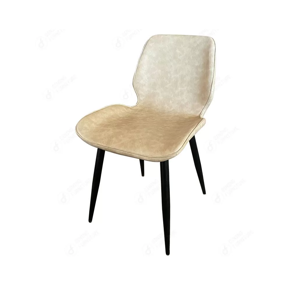 Black Steel Legs Side Chair Soft Padded Seat DC-U09