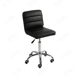 Leather Office Chair Plated 5 Star Base with Castors DC-U61F