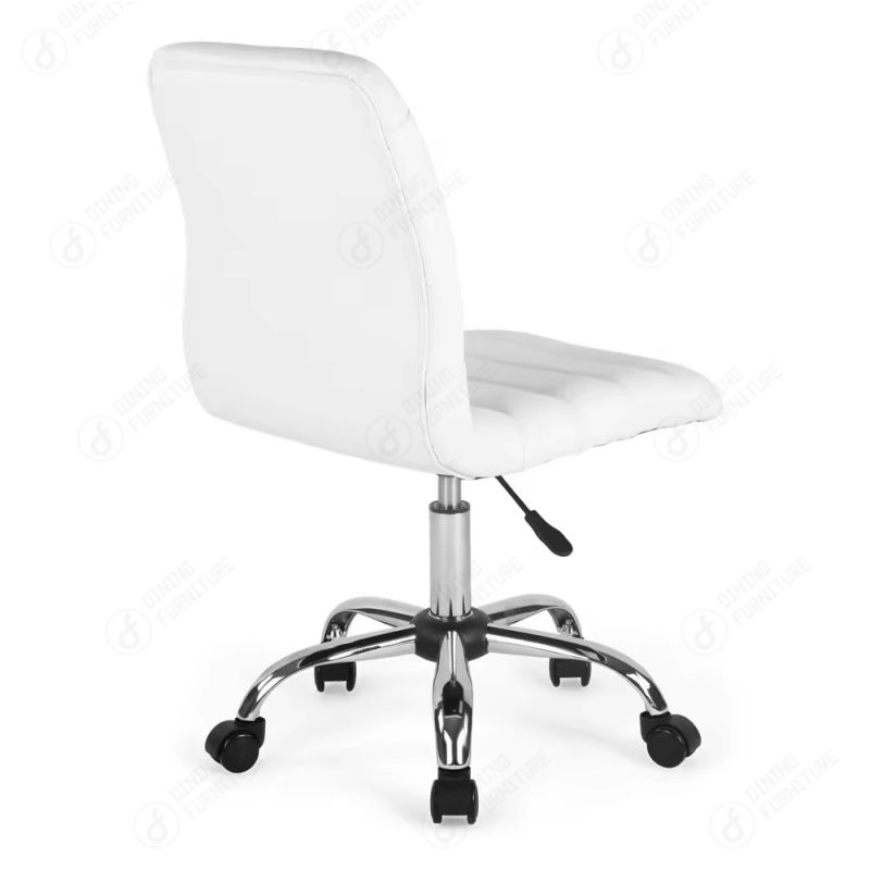 Leather Office Chair Plated 5 Star Base with Castors DC-U61F