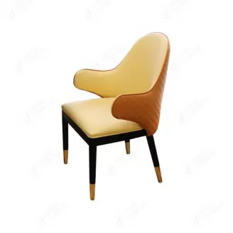 PU Leather Dining Chair Upholstered with High Backrest DC-U54